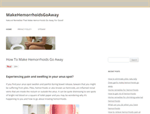 Tablet Screenshot of makehemorrhoidsgoaway.com